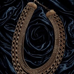 Monet Gold-Tone Statement Necklace